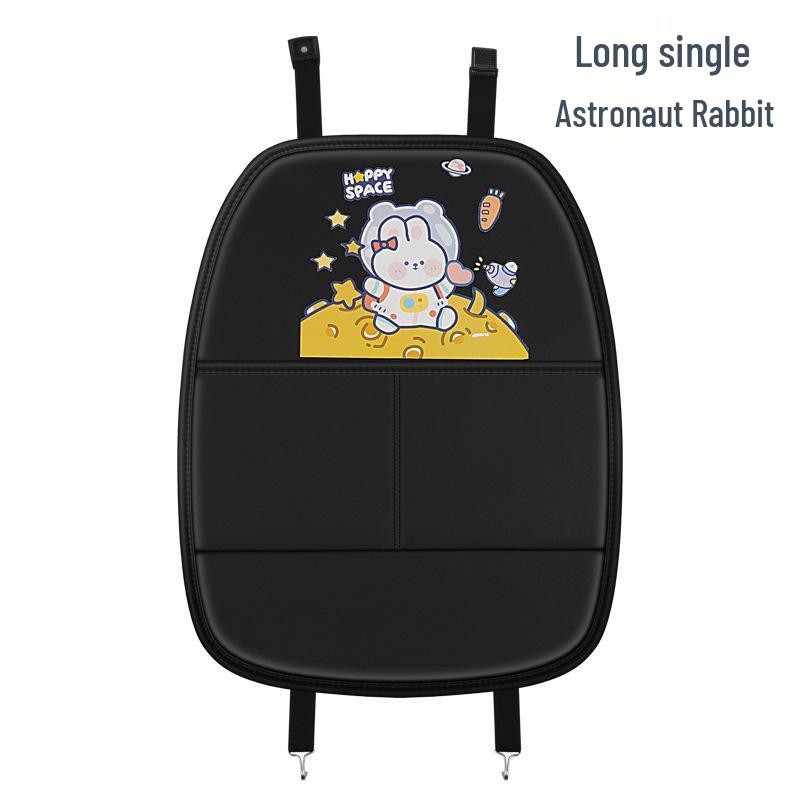 Upgraded Car Kick Mat & Back Seat Organizer for Child Seats