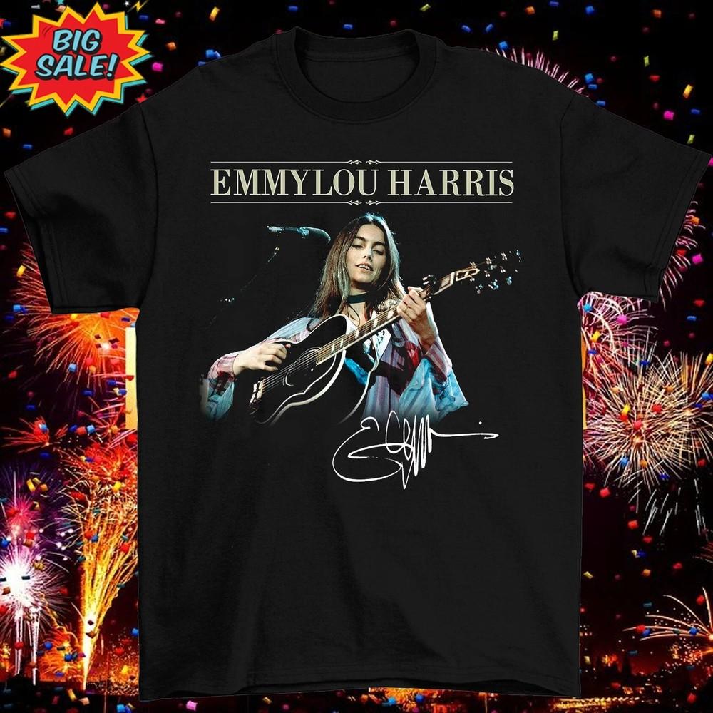 Emmylou Harris  Signature Size S-5XL COTTON Black AD658 Unisex T-Shirt XXXXL