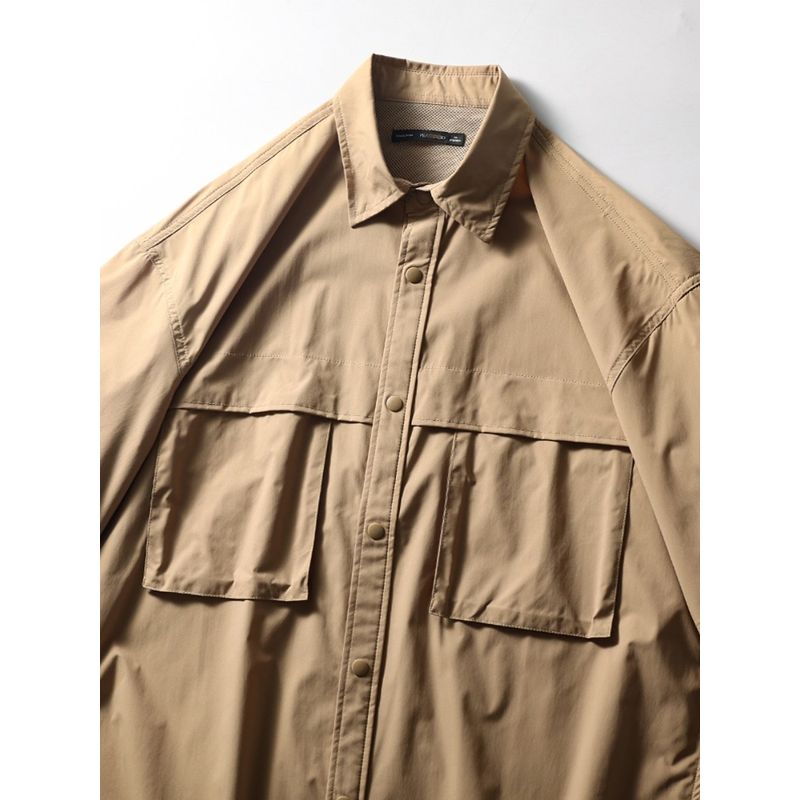 Export Export Tail Single Cut Label Japanese Style Outdoor Quick-Drying Workwear Shirt than Men's Short-Sleeved Summer Mountain Shirt Coat