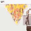 Silk-Style Summer Print Scarf: Multi-functional Hair Band & Belt