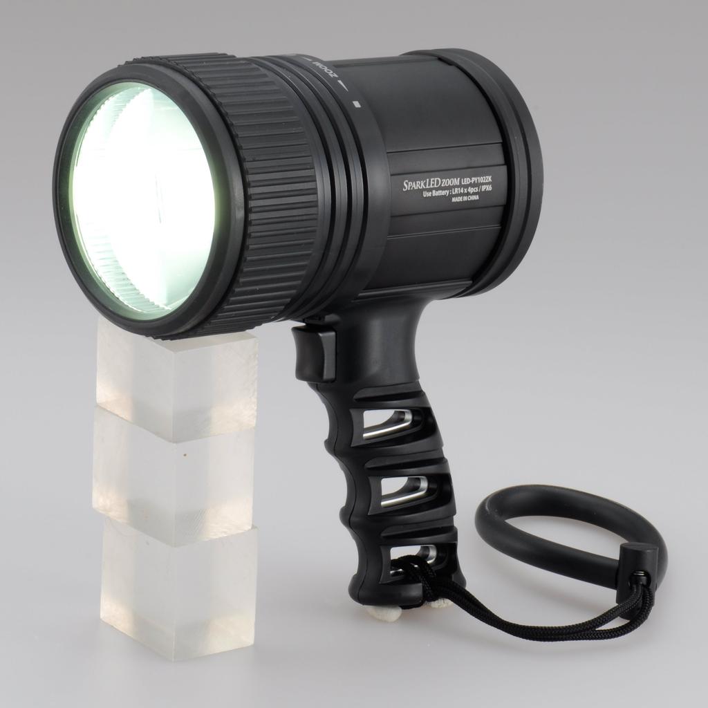 OHM Waterproof SPARK LED ZOOM Powerful Light with Focus Adjustment Function (07-7757)