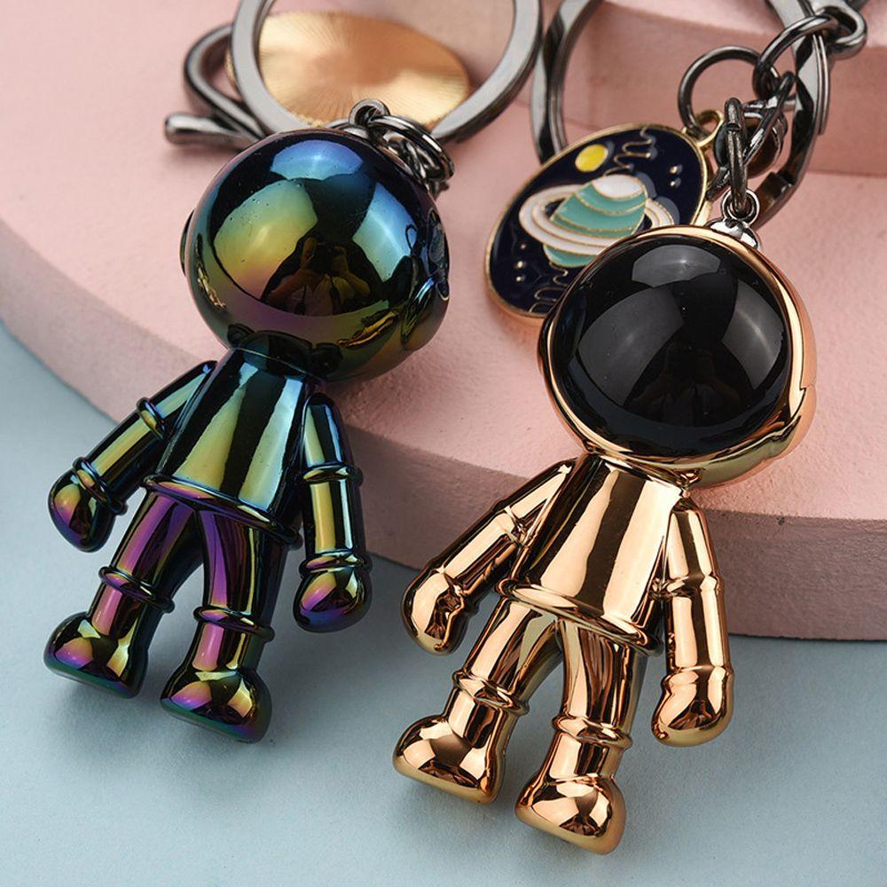 Accessories Planet Key Chain Astronaut Keychain Action Toy Figures 3D Space Robot Keyring