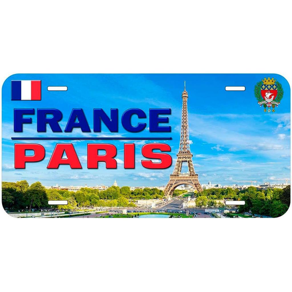 Vintage Metal Tin Sign Rome License Plates Wall Art Decoration for Cafe Bar Garage
