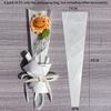 50Pcs Iridescent Single Rose Sleeves Diy Transparent Flower Wrapping Bag Floral Material Packaging Waterproof