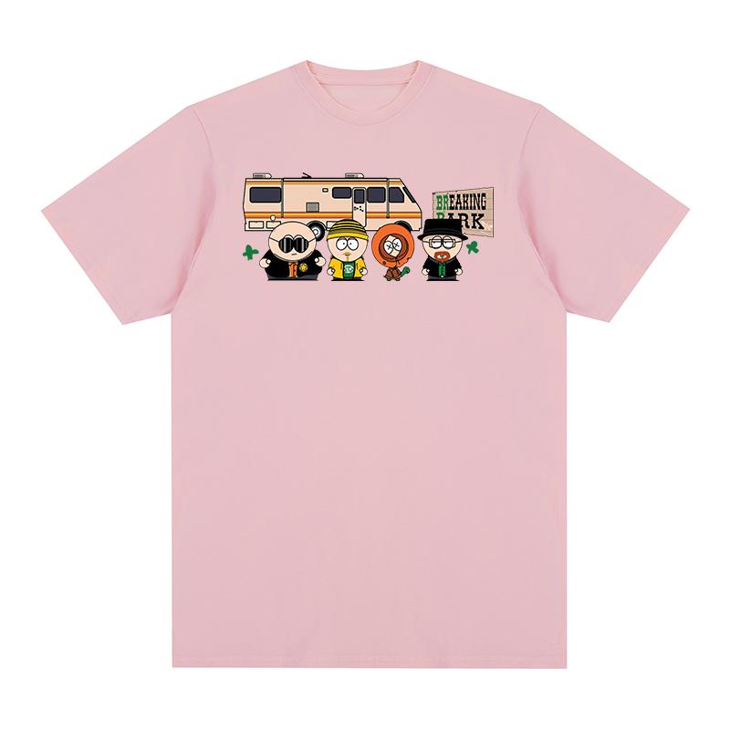 Breaking Bad t-shirt Park Print Fashion Clothing Chicken Brothers Y2k Streetwear Cotton Men T shirt New TEE TSHIRT Womens tops