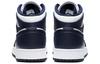 Jordan 1 Mid White Metallic Gold Obsidian GS 554725-174