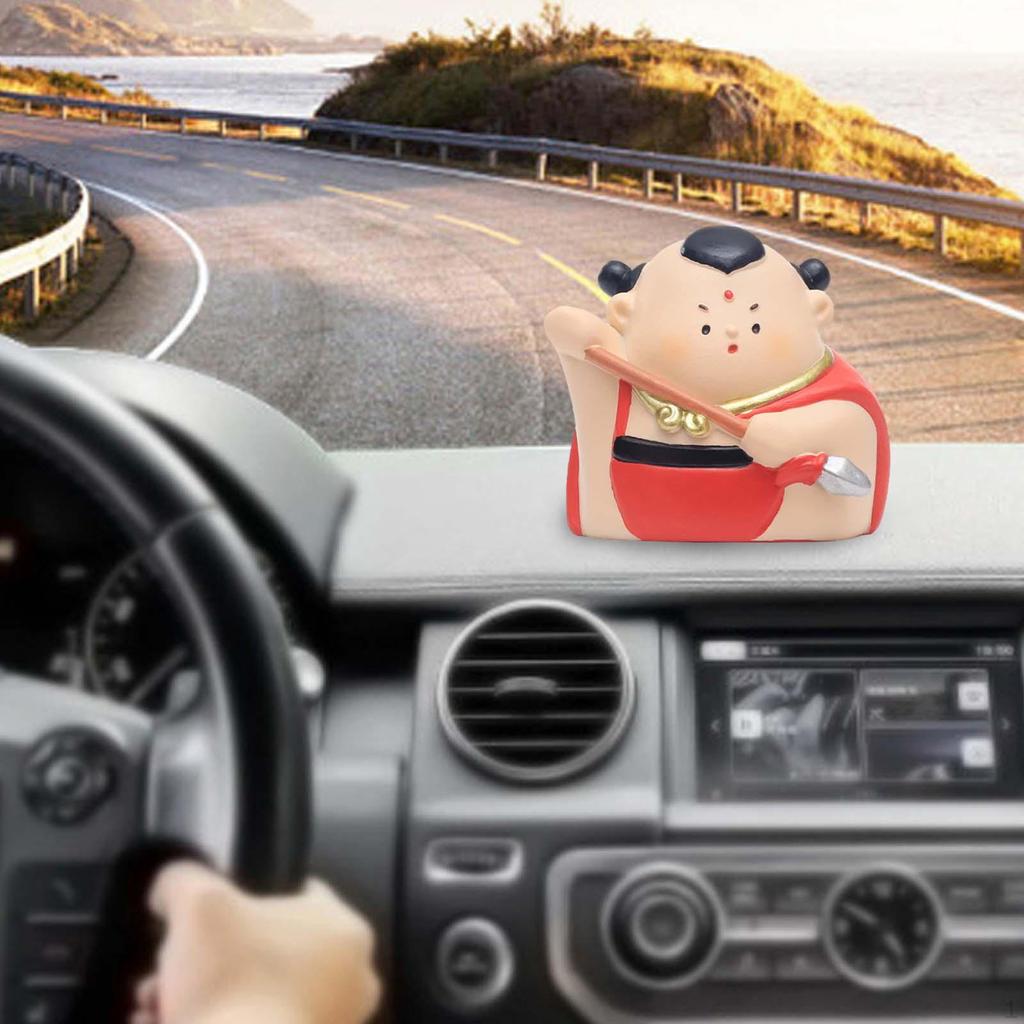 Car Dashboard Ornament Cute Collectible Statue Desktop for Housewarming