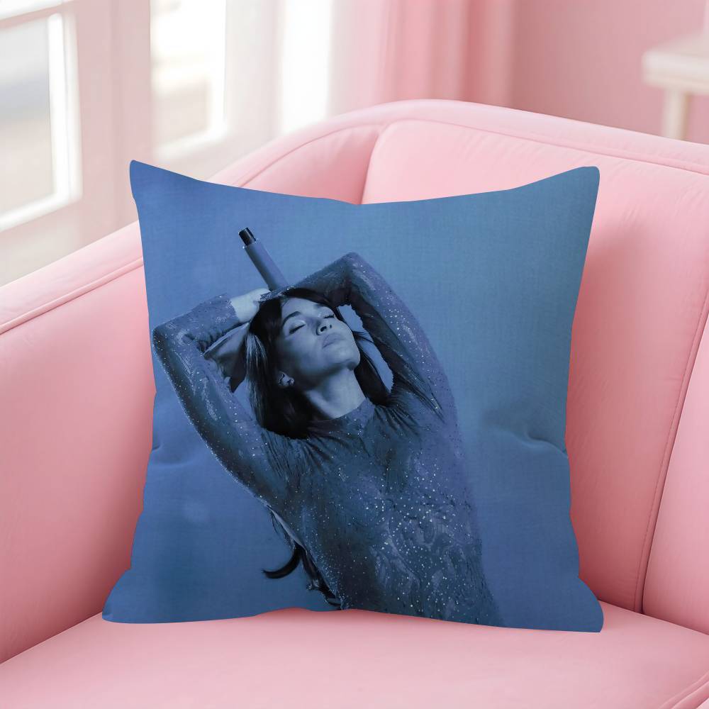 Personalized Pillow Cover Kids Bedroom Wild Party Decor Pillowcase kid Birthday shower Gift Singer Aitana Cuarto azul 30x30 cm