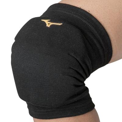 Mizuno Volleyball Knee Supporter (with Pad, Unisex) V2MYA002 Black X Gold 1 Piece