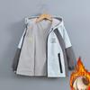 Children's Clothing, Boys, Plus Velvet, Double-sided Jackets, Children's Jackets, Spring and Autumn Contrast Colors, Waterproof On Both Sides