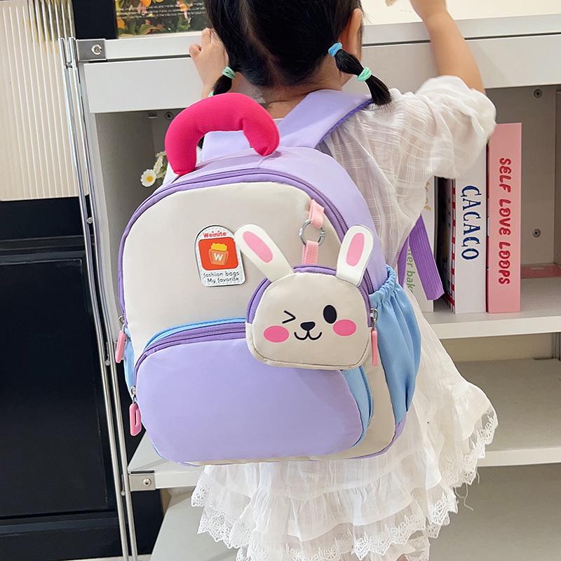 Korean Style Lightweight Girls' School Backpack for Ages 3-6