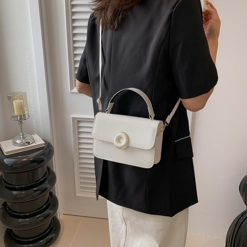 Trendy Solid Color Small Handbag For Women Stylish Versatile Shoulder Crossbody Bag