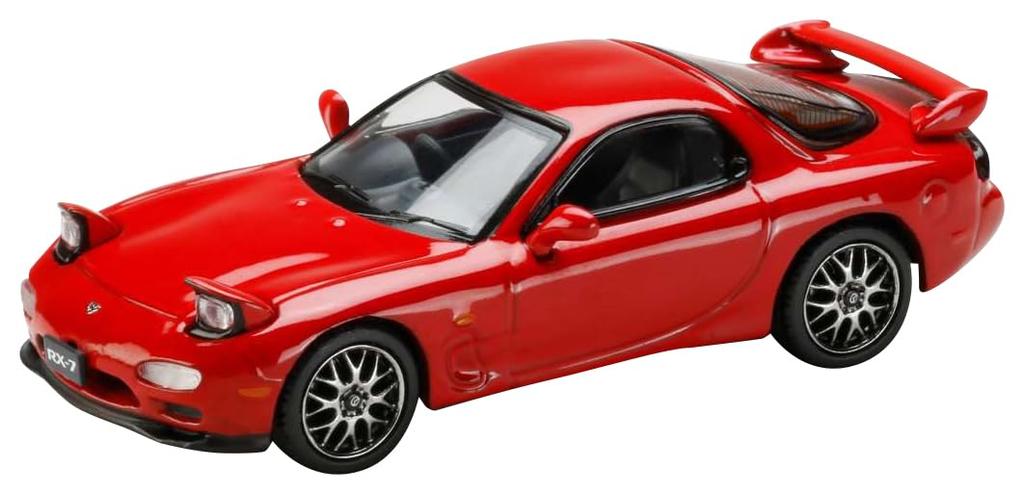 HJ64 Scale Infini TYPE RS Custom Version Vintage Red Finished Model 1/64 RX-7 (FD3S)
