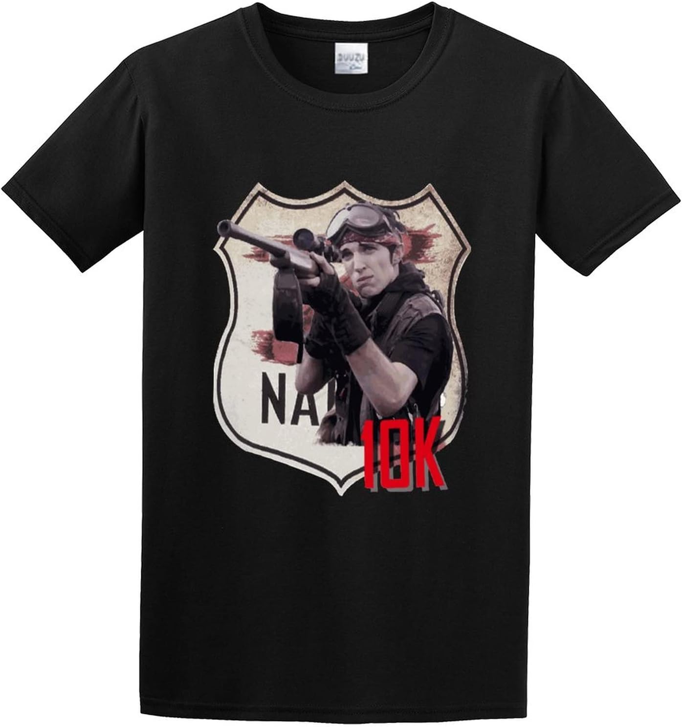 Z Nation 10K Logo T-Shirt Graphic Unisex Tee Shirt Black XS чёрный