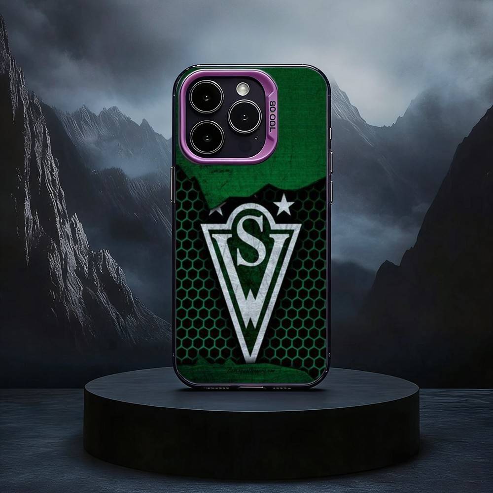 

S-Santiago W-Wanderers 1892 Phone Case For iPhone17,16,15,14,13,12,11 Plus,Pro Max Black Candy silver phone case iPhone15