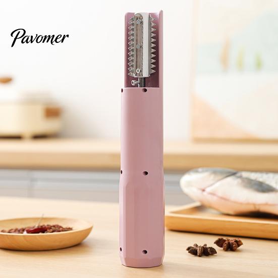 Compact Fish Scaler Cordless Electric Rechargeable Stainless Steel Descaler Handheld Portable Coconut Grater Peeler Shredder Prep Tool Seafood