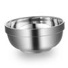 Double Layer Metal Bowl Large Capacity Round Bowl Multiple Purpose Mixing Bowl for Dormitory Home