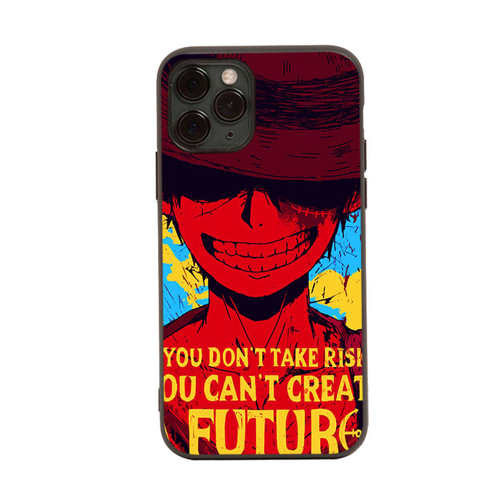 Case for iPhone 16 15 Plus 14 13 12 11 Pro 8 7 6S 6 SE 5S X XR XS Max Realme C30 C33 C31 9I Black Sofe Cover WI75 Anime One Piece