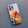 Vintage Flower Leaves Phone Case For iPhone 16 15 14 Pro Max Plus 13 12 11 Mini Pro Max X XR XS 8 7 Plus SE2 Shockproof Shells