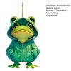 2D Flat Frog Decoration Acrylic Cartoon Frog Pendant Car Interior Hanging Ornament Frog Charm for Backpack Keychain