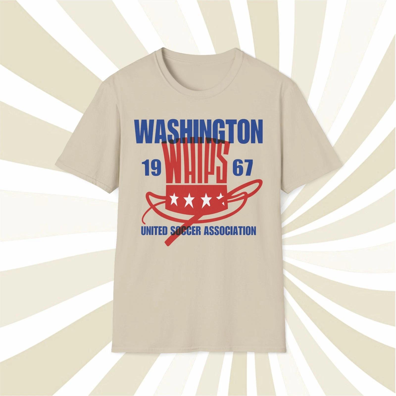 Men s and Women s T-shirts Washington Whips 1967 USA Vintage Offset Printed Soccer T-Shirt M