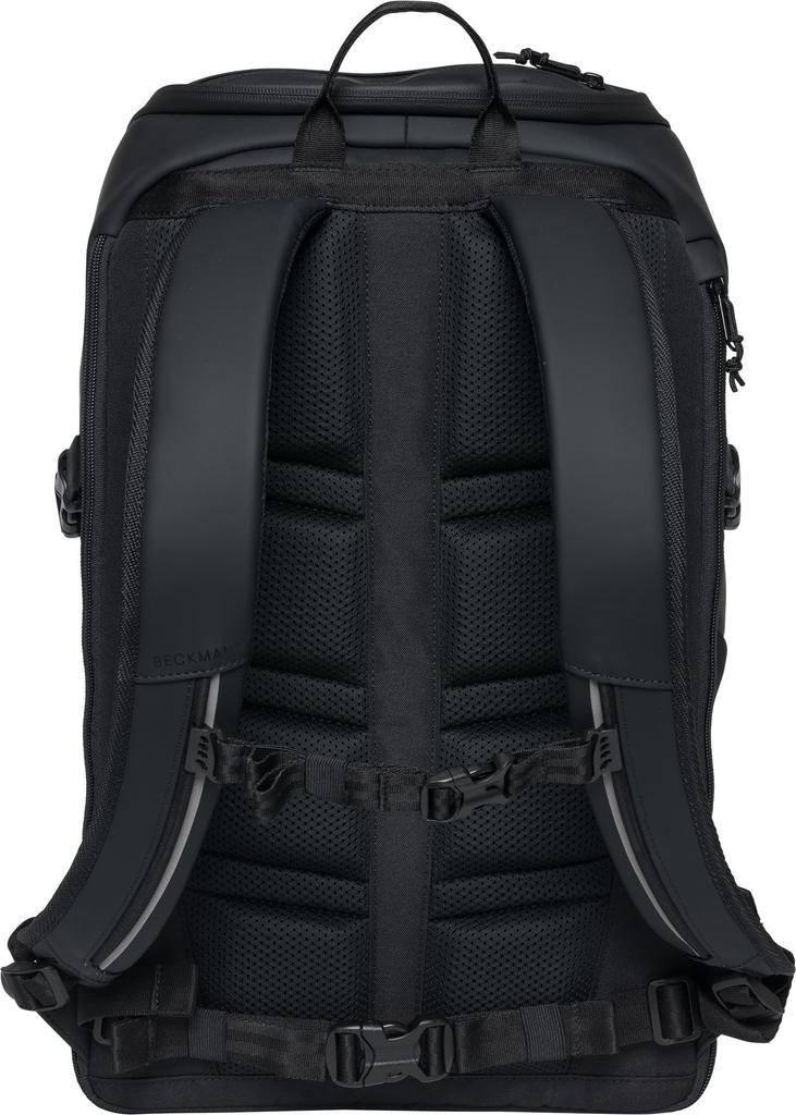 BECKMANN Norway Street FLX Backpack, Black, for Men and Women, Large Capacity, Perfect for Computers, Business, Commuting, and School, Scandinavian