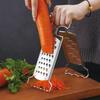 304 Stainless Steel Multifunctional Vegetable Grater, Peeler & Anti-Scald Bowl Holder