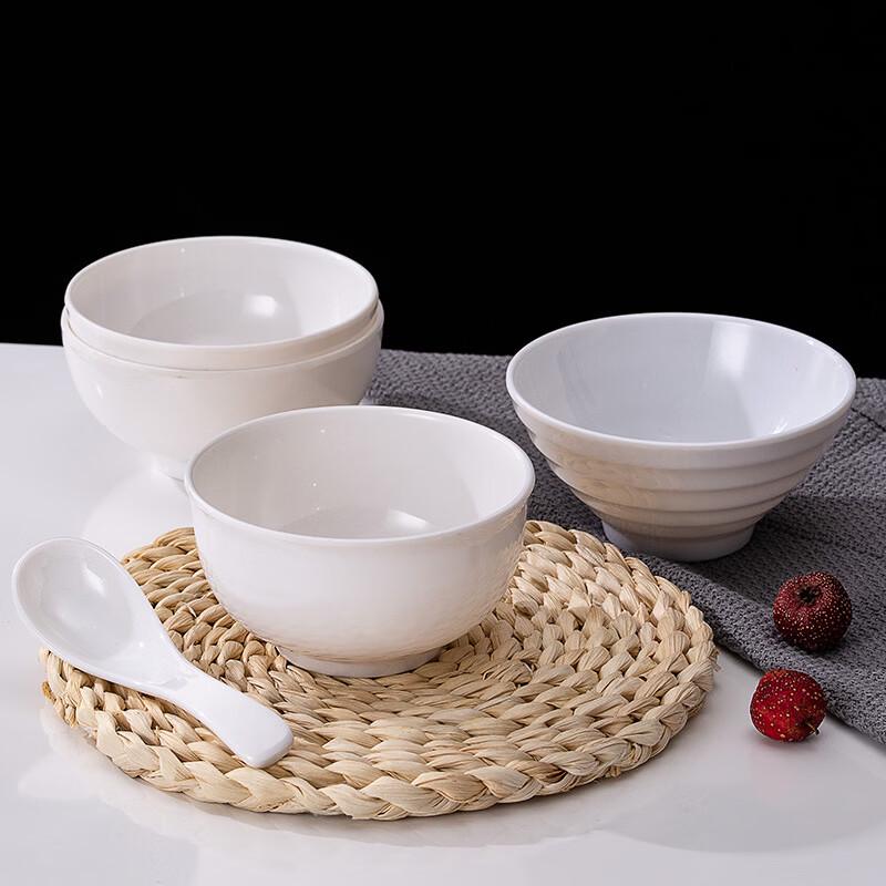 Xihe Commercial 5.25-inch White Melamine Bowls