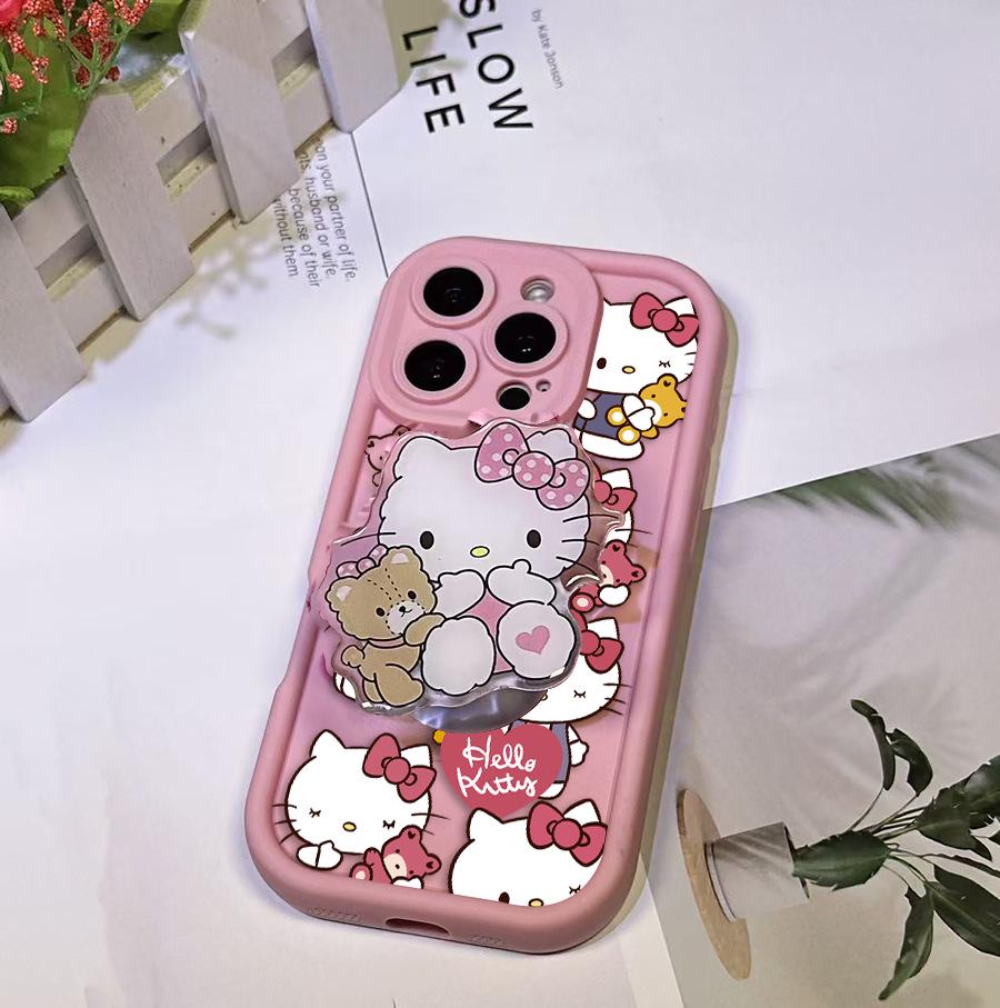 Sanrio TK Stand Airbag KT Apple 15 Pink Phone Case iPhone 16 Pro