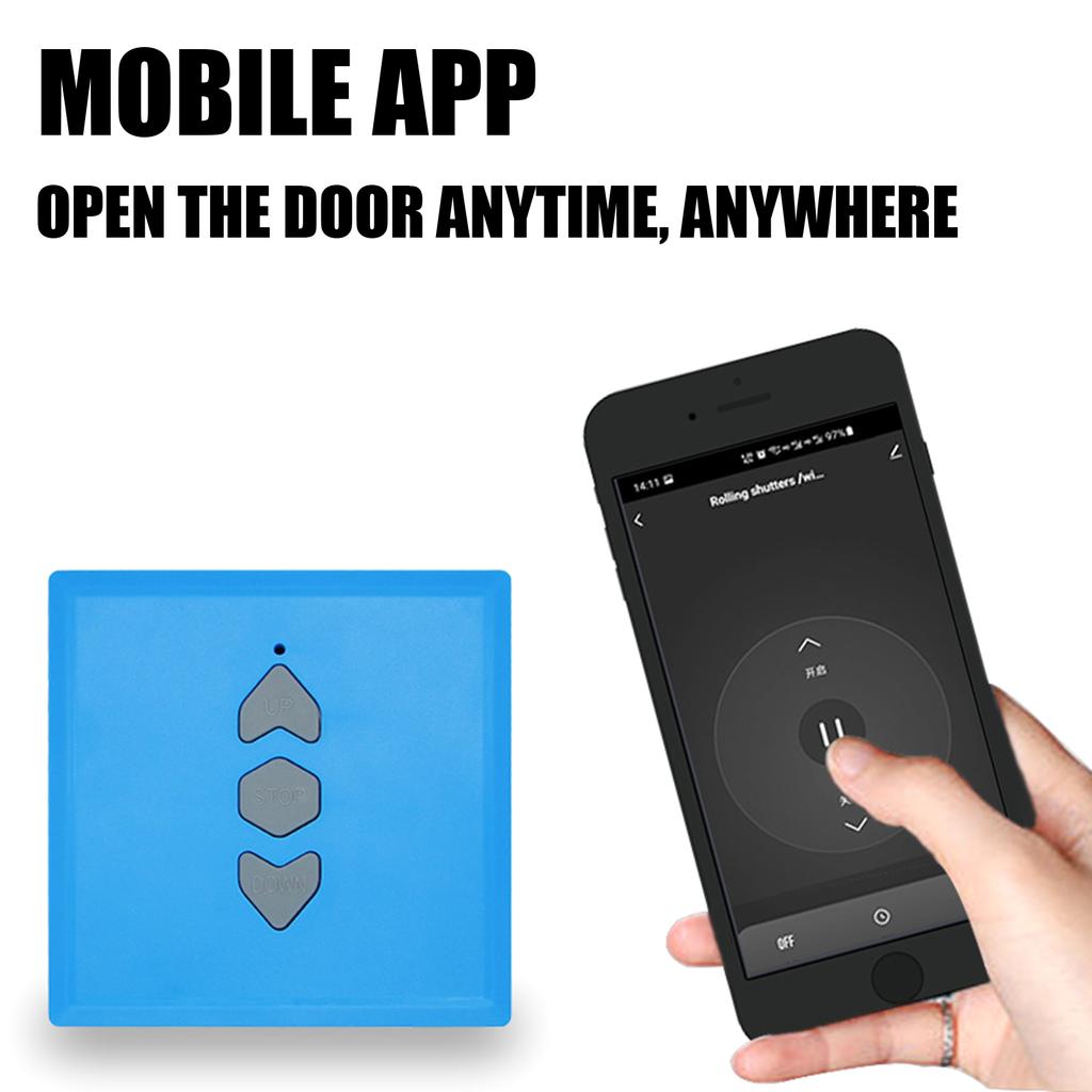 Multi Frequency 433MHz Wireless Remote Control For Garage Gate Features Anti Drop Design And One Key Signal Cloning