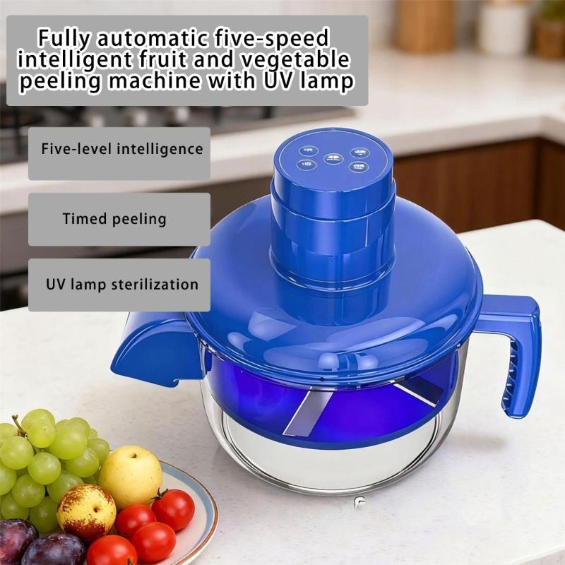 5 Speed Adjustable Electric Peeler Timers Function Nonrust Steel Blade For Garlic Fruits Commercial Home Kitchens Tool