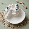 Santorini Inspired Desk Organizer Santorinistyle Catchall Bowl, Catch All Tray Organizer, Greek Island Desktop Decor, Shell Elegant Ring And Bracelet