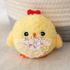 Chicken Cartoon Theme Plush Toy Backpack Pendant Cute Keyring Decoration Gift