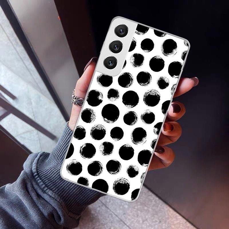 Polka Dots Art Phone Case For Samsung Galaxy S26 S25 Edge S24 S23 Ultra S22 Plus S21 S20 FE Soft TPU Back Cover Funda Galaxy S25