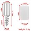 20pcs Nonslip Cross Self-tapping Screw Rubber Sleeve Glass Partition Nails  Home Wardrobe