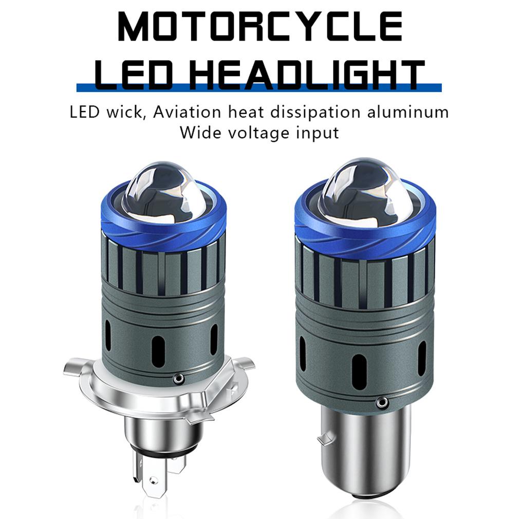 1Pc 20000Lm Motorcycle Headlight H4 LED BA20D H6 Turbo Bulb High Low Beam Moto CSP Led Projector Lens Motorbike Lamp White Yellow 6000K 3000K