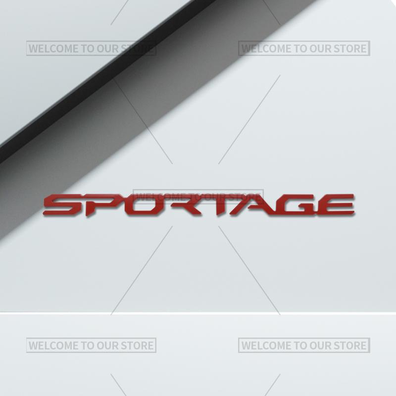 AAAGS1 3D Car Styling For Kia Seltos Sportage Carnival Letter Emblem GDI Hybrid Badge Metal Stickers Rear Trunk Decals Auto Accessories