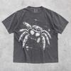 Maglietta Ragno Saltatore, T-shirt Grafica Grunge Punk, Abbigliamento Alternativo Gotico, Regalo per Amante dei Ragni, T-shirt Oversize Unisex