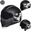 Vintage Helmet Motorcycle Men's and Women's Winter Locomotive Harley Full Helmet