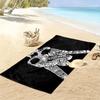 Rock hand sign Hippie music 2D Flat Print Beach Towel, Large Soft Quick Dry Towel for Beach Camping SwimmingZSTJ0915424