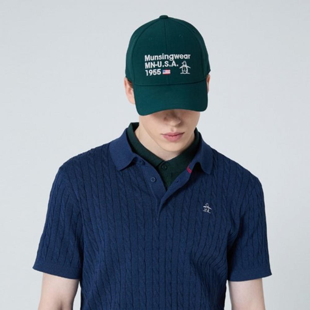 MunSingwear Мужская S Фирменная Бейсболка Темно-зеленая Mr121mcp11 DGRN_DGREEN/FR