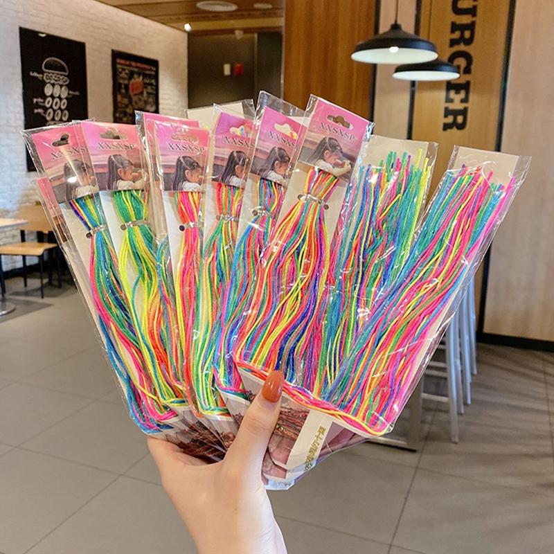 90Cm Mix Colorful 16-30Pcs Hair Braids Rope Strands For African Braids Girls Diy Ponytail Braids Women Styling Hair Accessories