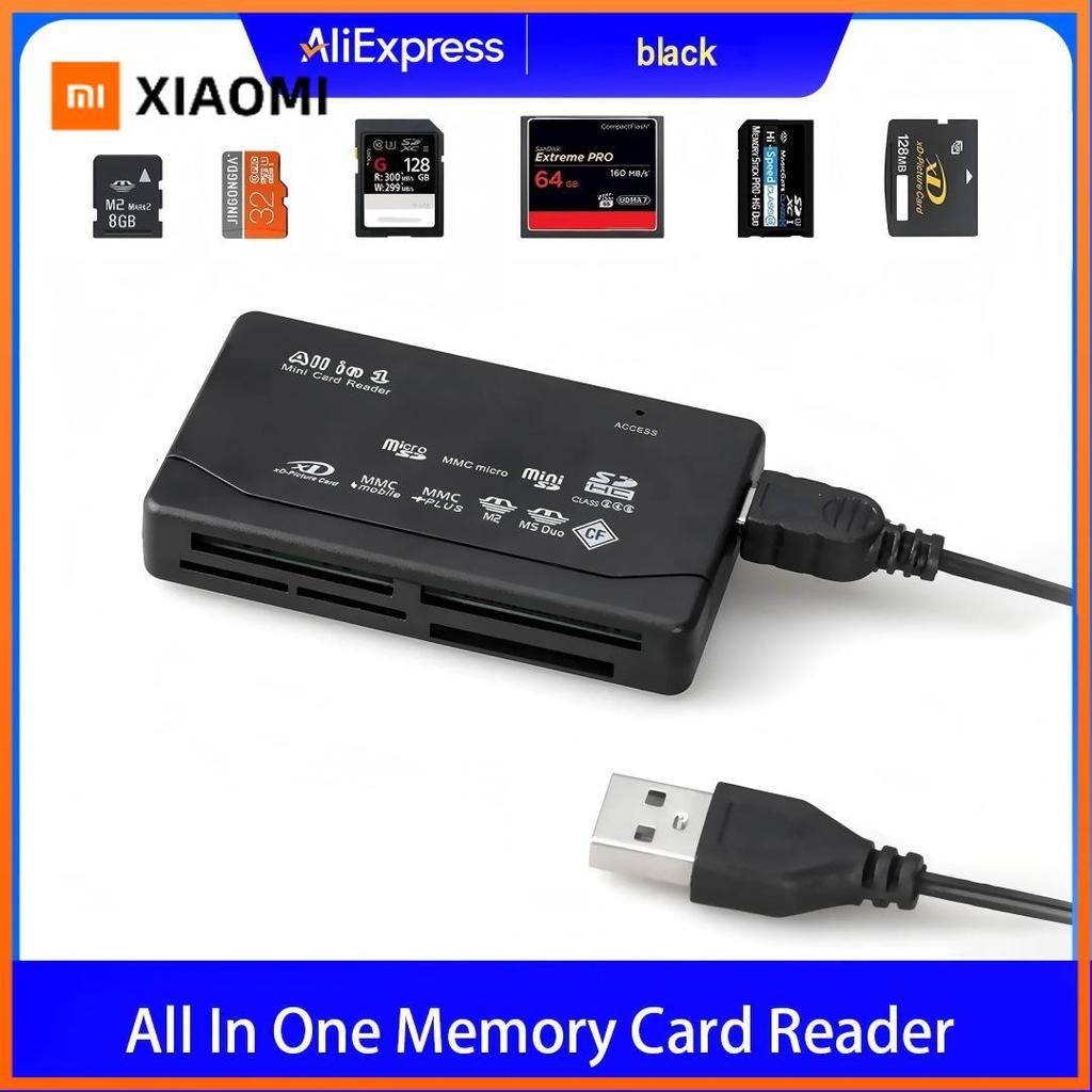 Xiaomi USB All-In-One Memory Card Reader External for SD SDHC Mini Micro M2 MMC XD CF Compatible with MP3 Digital Camera