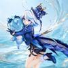 Genshin Impact Furina Ragazza Anime Statuetta da Collezione Gk Statua in PVC Decorazione da Scrivania Ornamento Modello Per Adulti Fan di Anime Regalo