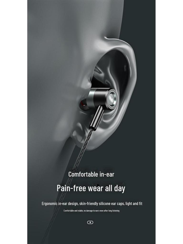 REMAX Metal In-Ear Noise-Reducing Wired Earphones for Music & Calls