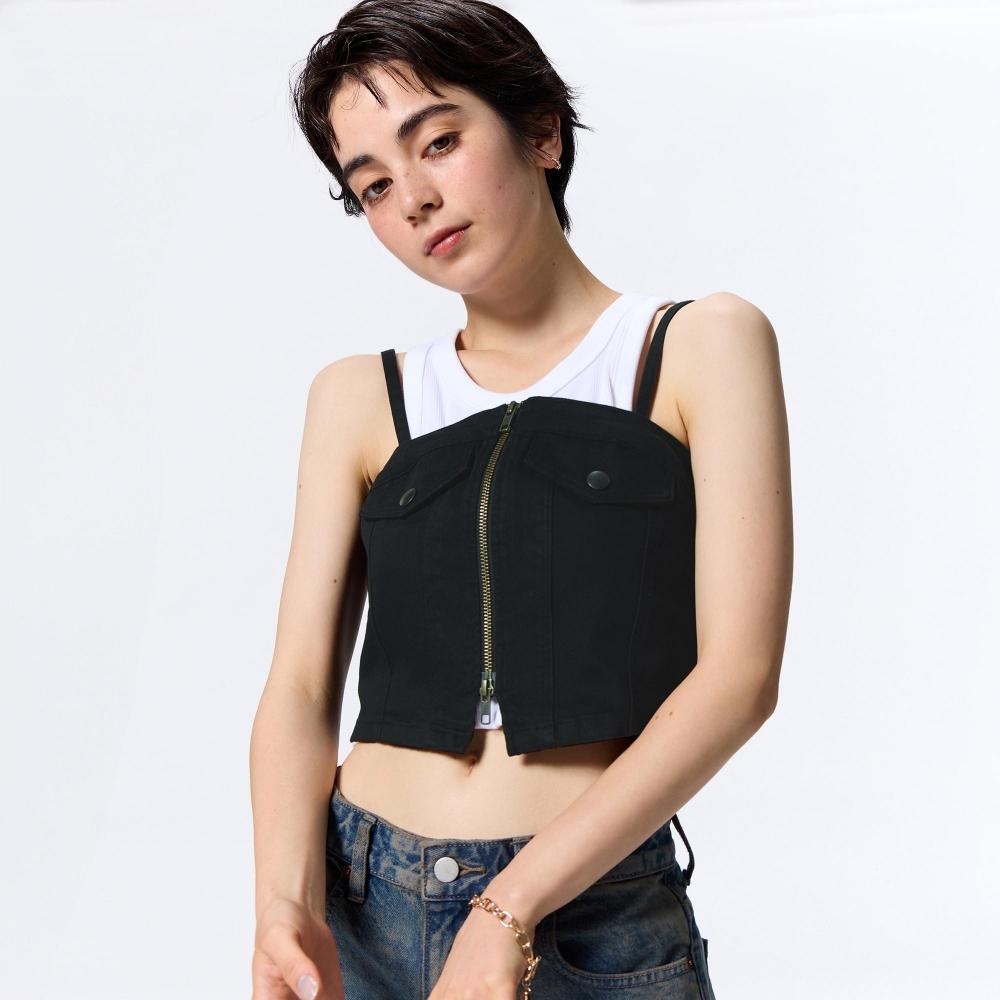 

Бюстье GU by Uniqlo на молнии спереди Q+E