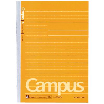 KOKUYO Campus Dotted A 30 103ATN Notebook, Ruled, A5, Ruled, Sheets, No.