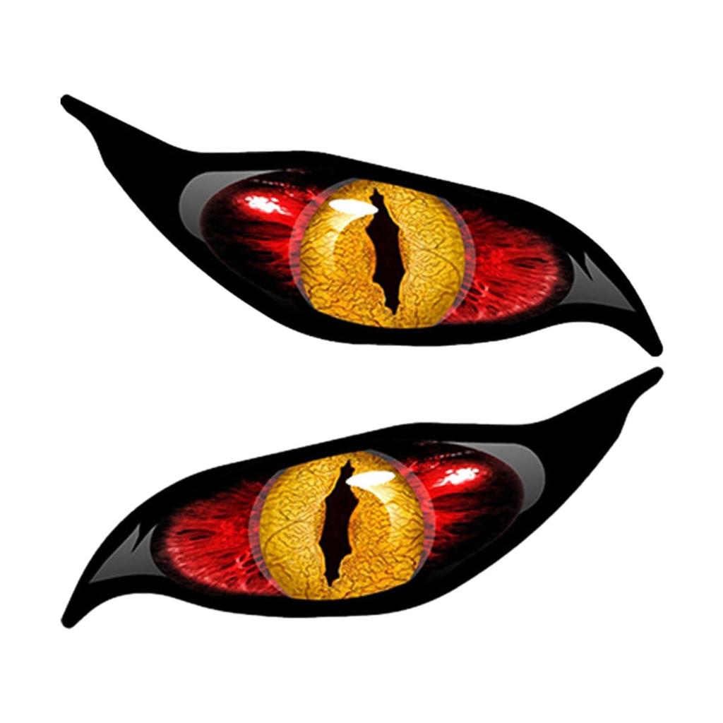 Car Eye Stickers - Eye Car Decal Mirror Sticker,2 Reflective Eye Stickers Scary Simulation