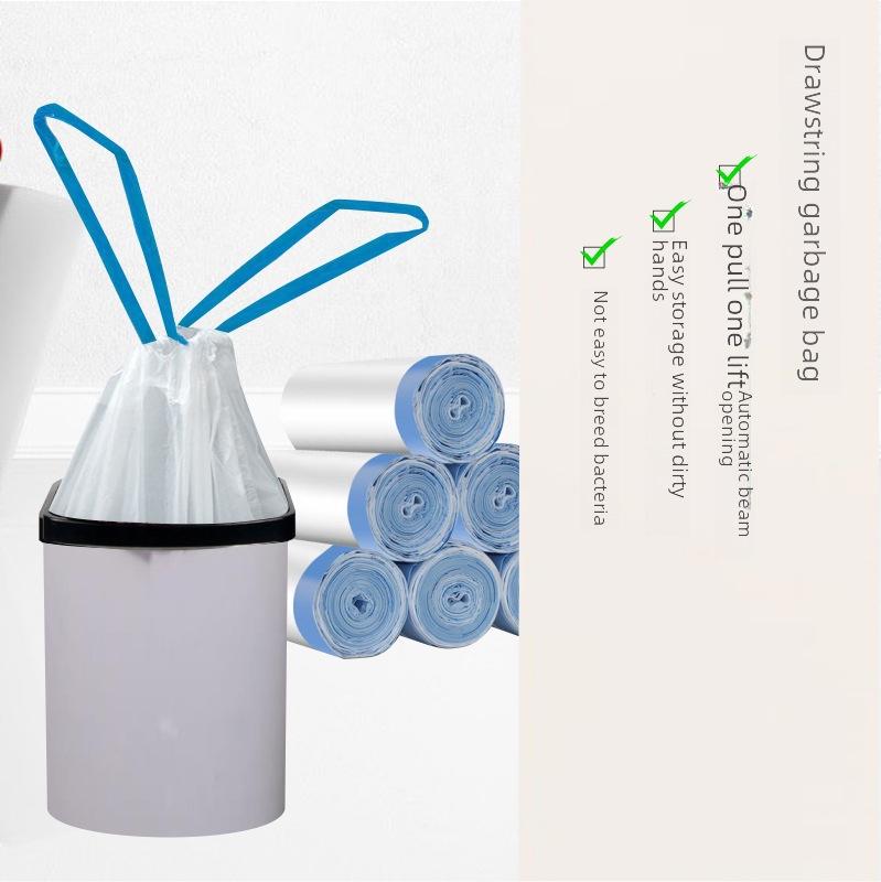 Pogrubiony Deodorant Worek na Śmieci ze Sznurkiem do Użytku Kuchennego i Biurowego