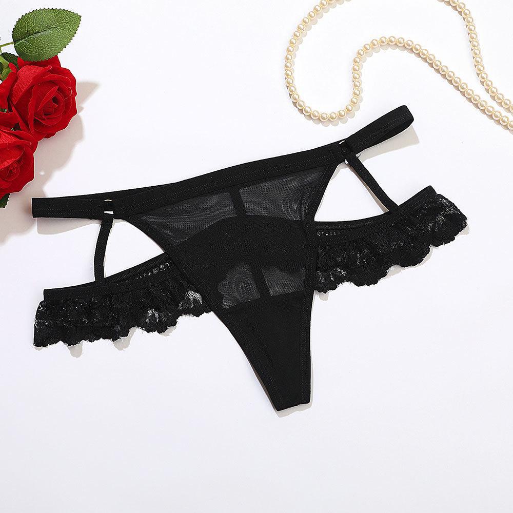 Sexy Transparent Mesh Thong - Temptation T-Back Underwear for Women (Style 9004)